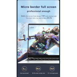Elementkey LightPixel - 14 Inch Laptop - 2 in 1 Flip - Intel® Processor N100 - Windows 11 PRO - 12GB DDR5 RAM – 1TB SSD