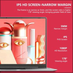 Elementkey LightPixel - 14 Inch Laptop - 2 in 1 Flip - Intel® Processor N100 - Windows 11 PRO - 12GB DDR5 RAM – 1TB SSD