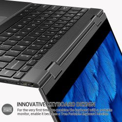 Elementkey LightPixel - 14 Inch Laptop - 2 in 1 Flip - Intel® Processor N100 - Windows 11 PRO - 12GB DDR5 RAM – 1TB SSD