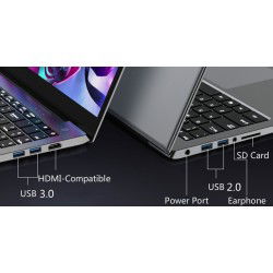 Dr. Phone-Elementkey PixelPro - Metalen Ultrabook 15.6 Inch Laptop - i5-1240P - 32GB Ram - 1 TB SSD - Vingerafdrukscanner - Grijs€ 779,95€ 644,59Laptop