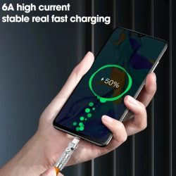 Dr. Phone-DrPhone LSC2 – USB-C naar USB-C – 120W 6A – 180° Roteerbaar - Snel opladen + Data – 1M€ 14,95€ 12,36Kabel & Lader
