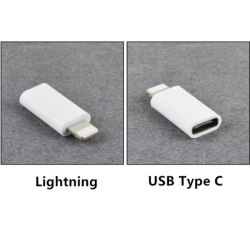 DrPhone VoltSync C2L - Lightning naar USB C Vrouwelijk Adapter – Data + Opladen - 480Mbps – USB-C Input