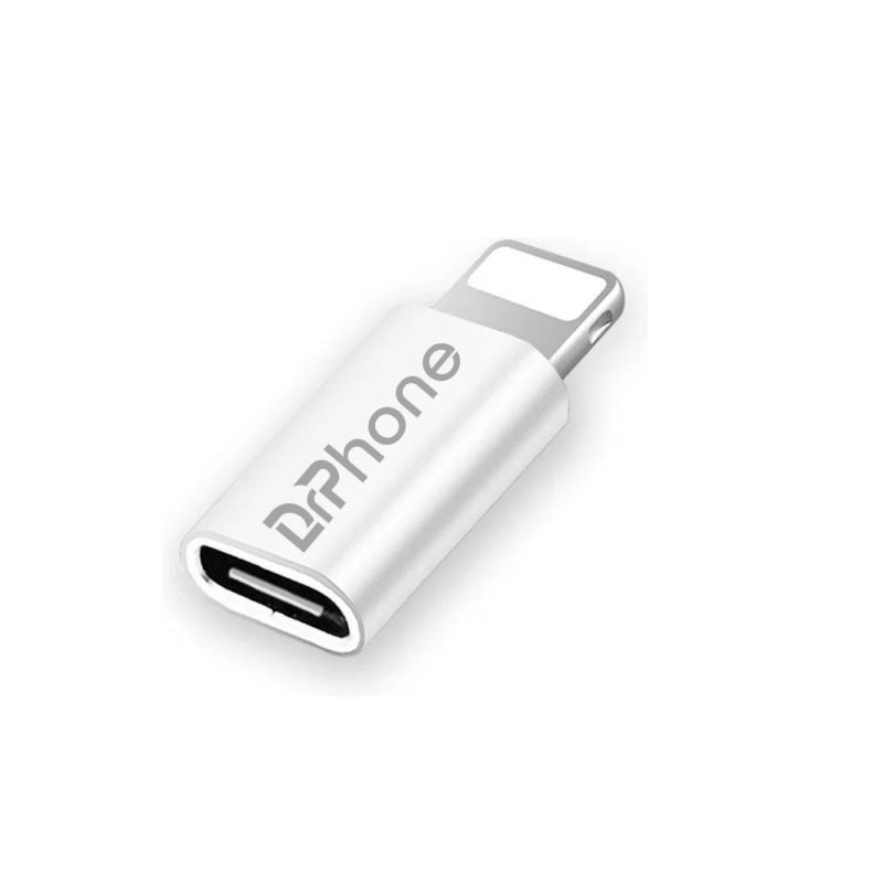DrPhone VoltSync C2L - Lightning naar USB C Vrouwelijk Adapter – Data + Opladen - 480Mbps – USB-C Input