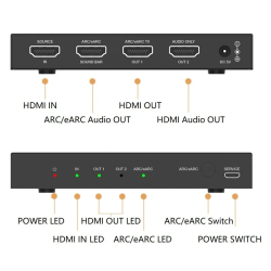 Dr. Phone-DrPhone eArc Ultimate - HDMI Arc/ Earc Audio Adapter - Extractor - CEC - Geschikt voor Soundbar/Speaker Sonos ARC, BOSE 500/700€ 129,95€ 107,40Audio-extractors8720118722565