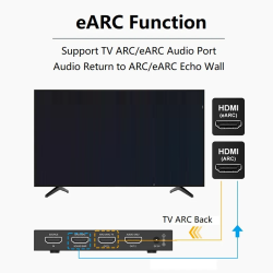 Dr. Phone-DrPhone eArc Ultimate - HDMI Arc/ Earc Audio Adapter - Extractor - CEC - Geschikt voor Soundbar/Speaker Sonos ARC, BOSE 500/700€ 129,95€ 107,40Audio-extractors8720118722565