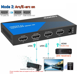 Dr. Phone-DrPhone eArc Ultimate - HDMI Arc/ Earc Audio Adapter - Extractor - CEC - Geschikt voor Soundbar/Speaker Sonos ARC, BOSE 500/700€ 129,95€ 107,40Audio-extractors8720118722565