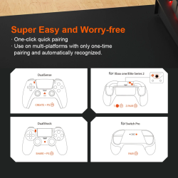 DrPhone NetPulse - Draadloze USB Adapter Voor Controllers - Geschikt voor O.A Windows 10 / Sony Console 3/4/5 / Switch