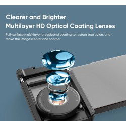 Dr. Phone-DrPhone APL-09 100X Smartphone Microscoop - Autofocus met LED-licht - Universele Microscooplens Met CPL Filter - Zwart€ 37,95€ 31,36(Telefoon) Opzet Lens / Lenzen