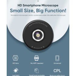 Dr. Phone-DrPhone APL-09 100X Smartphone Microscoop - Autofocus met LED-licht - Universele Microscooplens Met CPL Filter - Zwart€ 37,95€ 31,36(Telefoon) Opzet Lens / Lenzen