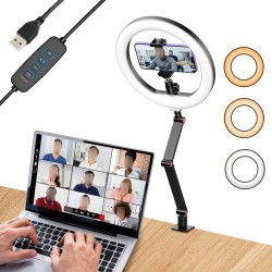 Dr. Phone-DrPhone APL-FL20 10 inch Ringlamp - Opvouwbaar met Standaard en Telefoonhouder - 3 lichtmodi en 10 helderheidsniveaus - Zwart€ 42,95€ 35,50Verlichting