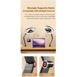 Dr. Phone-DrPhone APL-FL20 10 inch Ringlamp - Opvouwbaar met Standaard en Telefoonhouder - 3 lichtmodi en 10 helderheidsniveaus - Zwart€ 42,95€ 35,50Verlichting