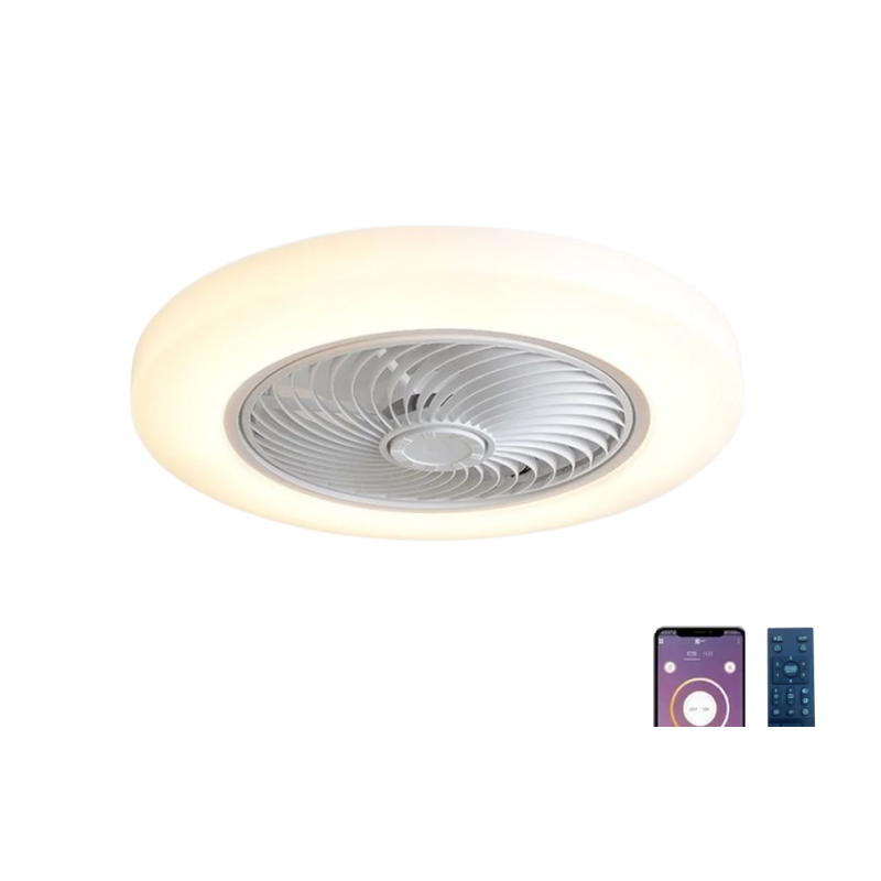 Dr. Phone-DrPhone AuraBreeze SmartFlow - Smart Plafond Ventilator Met Verlichting - Afstandsbediening - 52CM - Wit / Warm / LED€ 149,95€ 123,93DrPhoneVentilator