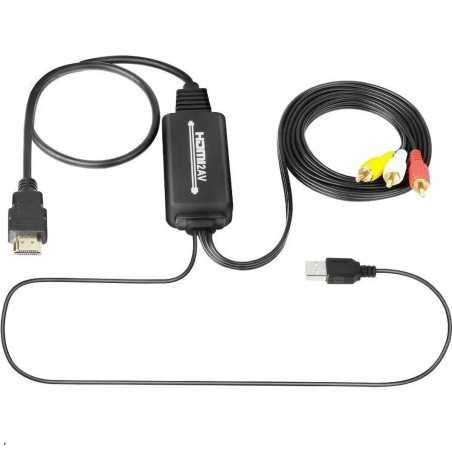 Dr. Phone-DrPhone PrimeLink - Signaalomzetter - HDMI Tot AV Kabel - 1080p - 1.8M - Geschikt voor Laptop - HDTV - Computer - Zwart€ 22,95€ 18,97HDMI-switch