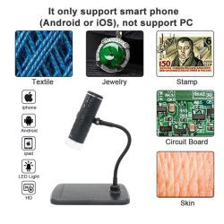 DrPhone X5 - WiFi Digitale Microscoop - 1080P 1000x USB - Draagbare Elektronische Vergrootglas Camera Voor IOS/Android