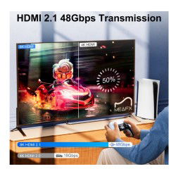 Dr. Phone-DrPhone® EliteLink2 - 8K Kabel Actieve HDMI 2.1 kabel 20 meter - Extreme Speed - 4K 120Hz 8K 60Hz - PS5, Xbox€ 74,95€ 61,94DrPhoneHDMI Kabels
