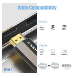 Dr. Phone-DrPhone® EliteLink2 - 8K Kabel Actieve HDMI 2.1 kabel 20 meter - Extreme Speed - 4K 120Hz 8K 60Hz - PS5, Xbox€ 74,95€ 61,94DrPhoneHDMI Kabels