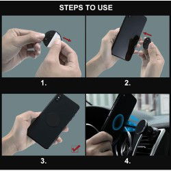 Dr. Phone-DrPhone A2 - Magnetische Smartphone Houder- Ventilatierooster Houder voor Mobiel + 2 Metalen Plakkers - Zwart€ 11,95€ 9,88DrPhoneSmartphone / Tablet / Laptop Houders8720118040058