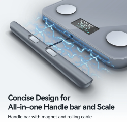 Dr. Phone-DrPhone FitScale – Slimme Body Weegschaal - 8-elektroden – Mobiele App – Lichaamsvet – BMI – BMR – Inclusief Handvat - Grijs€ 129,95€ 107,40DrPhoneGezondheid