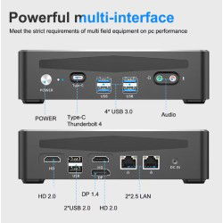 Dr. Phone-Elementkey iON Mega Mini PC - Krachtige 12e Gen Intel Core i5-1250P - Wi-Fi 6, Thunderbolt 4 - 16GB RAM - 1TB SSD - Windows 11€ 699,95€ 578,47ElementkeyMini Computer