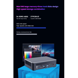 Dr. Phone-Elementkey iON Mega Mini PC - Krachtige 12e Gen Intel Core i5-1250P - Wi-Fi 6, Thunderbolt 4 - 16GB RAM - 1TB SSD - Windows 11€ 699,95€ 578,47ElementkeyMini Computer