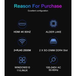 Dr. Phone-Elementkey iON Mega Mini PC - Krachtige 12e Gen Intel Core i5-1250P - Wi-Fi 6, Thunderbolt 4 - 16GB RAM - 1TB SSD - Windows 11€ 699,95€ 578,47ElementkeyMini Computer