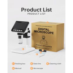 Dr. Phone-DrPhone MicroView Pro - Digitale 1000x Microscoop met 1080P HD - 4.3 Inch LCD - 12 Talen - Computer Ondersteuning€ 99,95€ 82,60DrPhoneMicroscoop8720118363393
