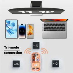 Dr. Phone-Elementkey Tri-Mode Muis - Draadloze met Verstelbare DPI en Stille Werking voor Efficiënt Officegebruik - Gaming / Kantoor€ 27,95€ 23,10Muis