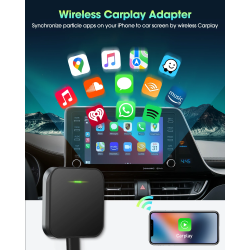 Dr. Phone-DrPhone DriveCast - Draadloze CarPlay Adapter - 5,8 GHz Wifi - CarPlay Dongle – Draadloos Verbinden - Zwart€ 74,95€ 61,94Adapter/Converter