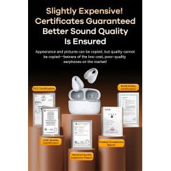 Dr. Phone-DrPhone CozyBuds Clip-On Draadloze Oortjes - Bluetooth 5.3, Hifi Geluid, Comfortabele Hoofdtelefoon voor Audio & Bellen€ 39,95€ 33,02Bluetooth Oordoppen