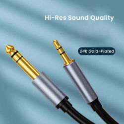 Dr. Phone-DrPhone 6.35mm 1/4 mannelijk naar 3.5mm 1/8 mannelijk - TRS Bidirectionele Stereo Audio Kabel Jack - 3 Meter€ 14,95€ 12,36DrPhoneAudiokabels8720118921340