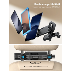 Dr. Phone-DrPhone RoadView Pro - Auto Hoofdsteun Tablet Houder – Geschikt voor Apparaten Tussen 4.7 En 12.9 Inch – 360° rotatie€ 39,95€ 33,02Smartphone / Tablet / Laptop Houders