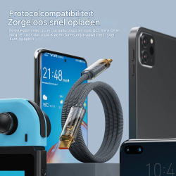 Dr. Phone-DrPhone Toocki 100W - USB Type-C Kabel – 2 Meter - Snel Opladen, Duurzaam Gevlochten Kabel voor Samsung, iPhone Etc€ 14,95€ 12,36DrPhoneTelefoniekabel