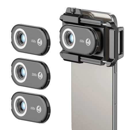 Dr. Phone-DrPhone APL PhoneMicro - 3-in-1 Telefoonlens – 100x/150x/200x - LED Verlichting - Ingebouwde CPL-filter - 3 helderheidsniveaus€ 97,95€ 80,95(Telefoon) Opzet Lens / Lenzen