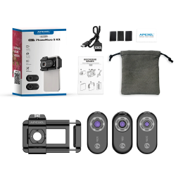 Dr. Phone-DrPhone APL PhoneMicro - 3-in-1 Telefoonlens – 100x/150x/200x - LED Verlichting - Ingebouwde CPL-filter - 3 helderheidsniveaus€ 97,95€ 80,95(Telefoon) Opzet Lens / Lenzen