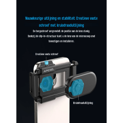 Dr. Phone-DrPhone APL PhoneMicro - 3-in-1 Telefoonlens – 100x/150x/200x - LED Verlichting - Ingebouwde CPL-filter - 3 helderheidsniveaus€ 97,95€ 80,95(Telefoon) Opzet Lens / Lenzen