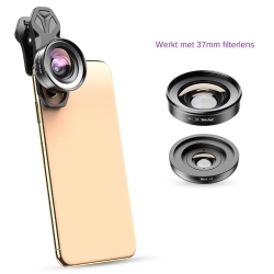 Dr. Phone-DrPhone APEX3 Pro 2-in-1 Smartphone Lens Set – 120° Groothoek & 10x Macro Lens – Universele Clip voor Telefoon & Tablet€ 27,95€ 23,10(Telefoon) Opzet Lens / Lenzen