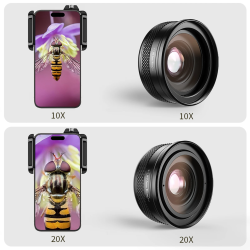 Dr. Phone-DrPhone APEX WideEdge – Zoom Smartphone Macrolens - 10x Tot 20x Vergroting - F1.05 diafragma - HD Macro-Lens€ 47,95€ 39,63(Telefoon) Opzet Lens / Lenzen