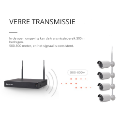 Dr. Phone-DrPhone SmartVision - NVR Camera Kit - 8 Camera Set - Bewegingsdetectie & Human Shape Detection - IP66 Waterdicht - 3MP Full HD€ 599,95€ 495,83Camera 