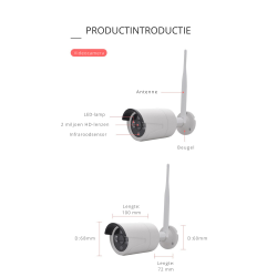 Dr. Phone-DrPhone SmartVision - NVR Camera Kit - 8 Camera Set - Bewegingsdetectie & Human Shape Detection - IP66 Waterdicht - 3MP Full HD€ 599,95€ 495,83Camera 