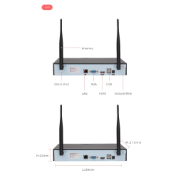 Dr. Phone-DrPhone SmartVision - NVR Camera Kit - 8 Camera Set - Bewegingsdetectie & Human Shape Detection - IP66 Waterdicht - 3MP Full HD€ 599,95€ 495,83Camera 