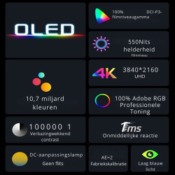 Dr. Phone-Elementkey GenX4 – OLED 15.6 inch Draagbare Monitor – 3840×2160 4K 60Hz OLED + Freesync – GameMonitor - Zonder touch€ 529,95€ 437,98Monitoren