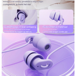 Dr. Phone-DrPhone SilencePro - Comfortabele USB-C - In-Ear Oordoppen met Passieve Ruisonderdrukking en Kristalhelder Geluid - Groen€ 13,95€ 11,53DrPhoneIn-ear Oordoppen