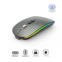Dr. Phone-Elementkey MIJIA Dual Mode Draadloze Muis – Bluetooth + 2.4G, Oplaadbaar, Stil en 1600 DPI - Metalen Scrollwiel Comfort - Grijs€ 24,95€ 20,62Muis