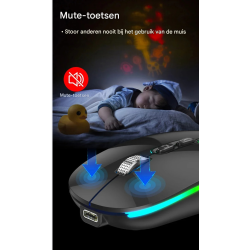 Dr. Phone-Elementkey MIJIA Dual Mode Draadloze Muis – Bluetooth + 2.4G, Oplaadbaar, Stil en 1600 DPI - Metalen Scrollwiel Comfort - Grijs€ 24,95€ 20,62Muis