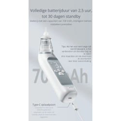 Dr. Phone-DrPhone PureBreath - Elektrische Neusaspirator – Speciaal Voor Baby’s – Drie Zuigniveaus – Makkelijk Te Reinigen€ 39,95€ 33,02Gezondheid