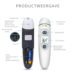 Dr. Phone-DrPhone ThermoTrack - Huishoudelijke Lichaam Thermometer - LED-scherm - Automatische uitschakeling – Koortsthermometer€ 34,95€ 28,88Thermostaat