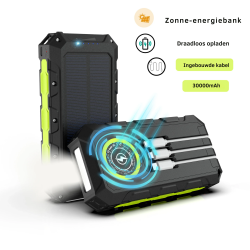 Dr. Phone-DrPhone SolarCharge – 7 In 1 30000mAh Zonnenenergie Powerbank – LED Licht – 3 Ingebouwde Kabels – Draadloos Opladen€ 59,95€ 49,55Powerbanks / Accu's