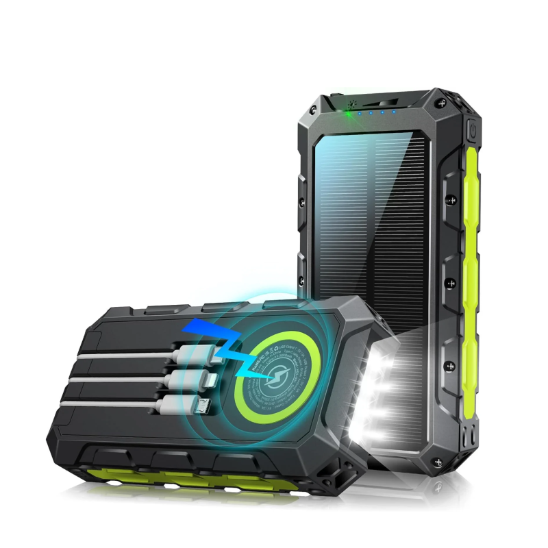 Dr. Phone-DrPhone SolarCharge – 7 In 1 30000mAh Zonnenenergie Powerbank – LED Licht – 3 Ingebouwde Kabels – Draadloos Opladen€ 59,95€ 49,55Powerbanks / Accu's