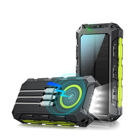 Dr. Phone-DrPhone SolarCharge – 7 In 1 30000mAh Zonnenenergie Powerbank – LED Licht – 3 Ingebouwde Kabels – Draadloos Opladen€ 59,95€ 49,55Powerbanks / Accu's