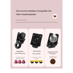 Dr. Phone-DrPhone MCM - 3 in 1 Koffiezet Apparaat – Multi-Capsules – Koffie Machine - Geschikt voor Nespresso, Dolce Gusto & Oploskoffie€ 149,95€ 123,93Koffie8720118545102